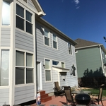Before picture of the backyard view.