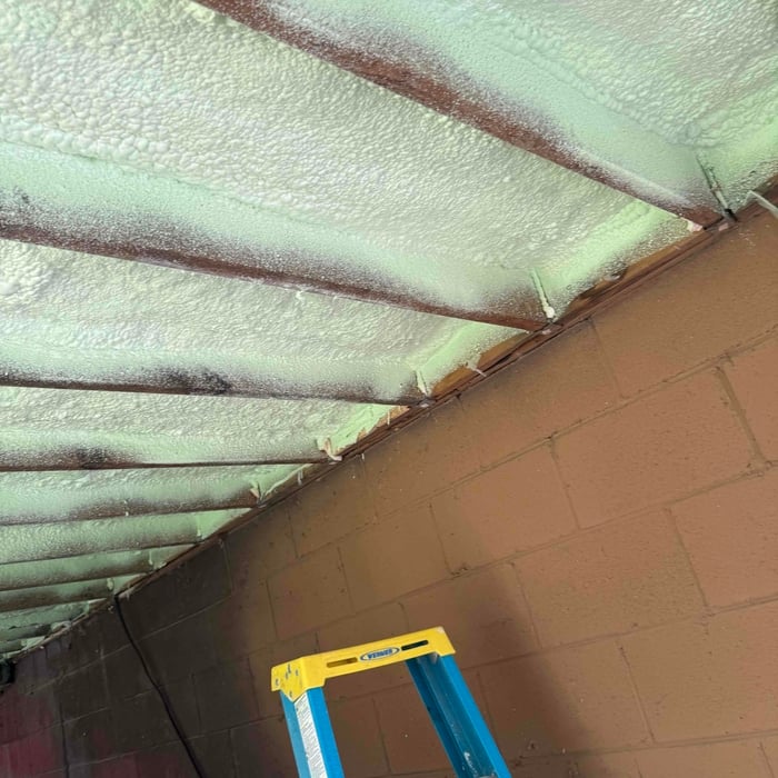 Blown in attic