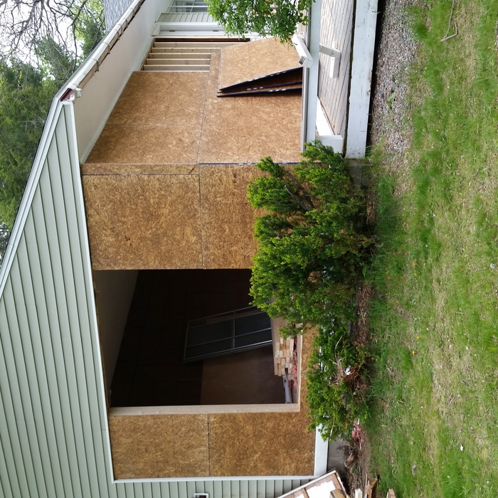 Screened porch remodel