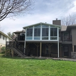 Gable Sunroom on raised deck