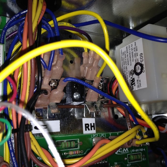 heat pump circut conection