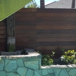 Exotic hardwood fence