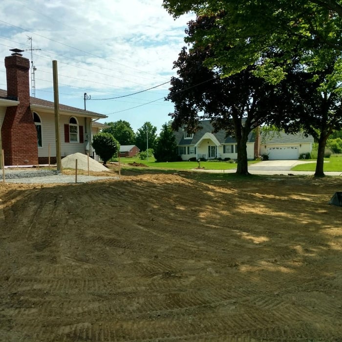 Final grade work with skid steer