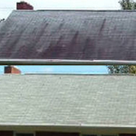 before and after black stain removal