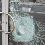 laminated glass replacement for store front