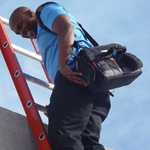 tech on roof