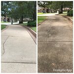 Cleaned a driveway prior to home listing