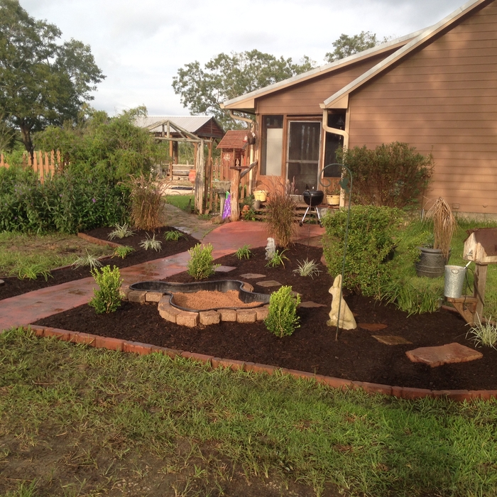 Plant Beds and Walkway