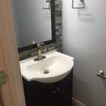 Vanity fixtures and floor