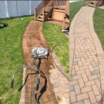 Walk way surface cleaning
