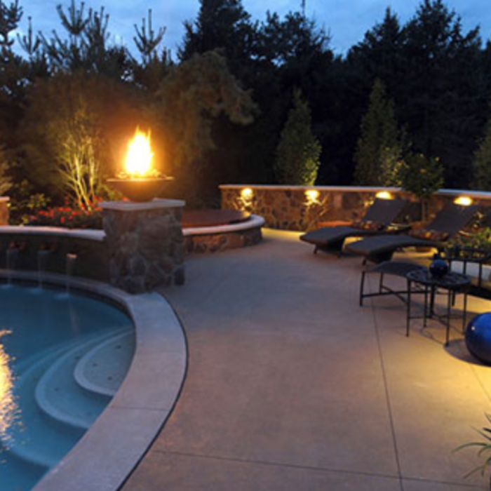 Pool and wall