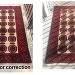 Flooded Rug Restored Color Shift