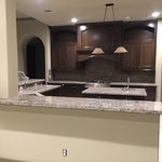 Custom cabinets with granite countertops