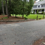 Fieldstone wall installed