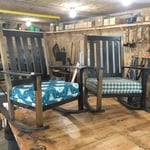 Fun rocking chairs for a porch