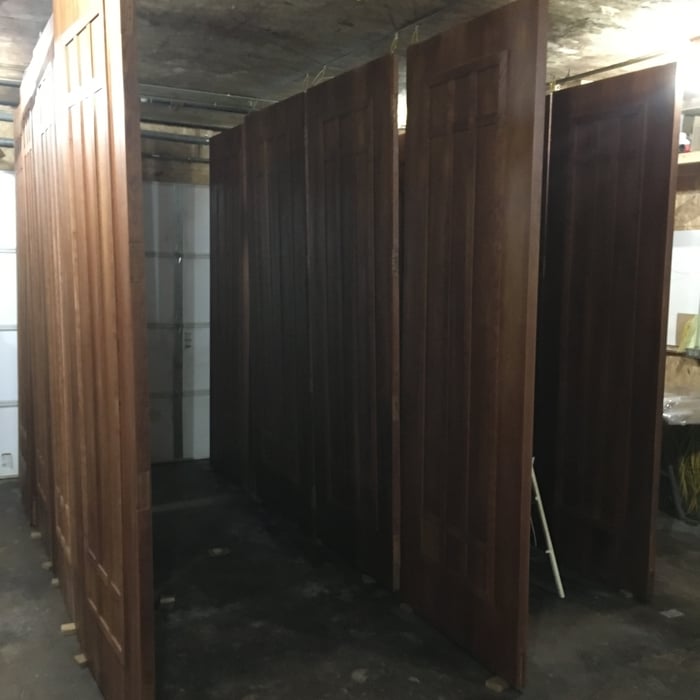 Refinishing doors