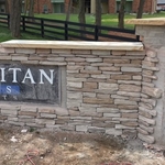 Entrance sign progress