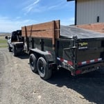 Trailer tarp and ready to haul