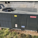 New unit set in place ready for hookup
