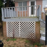 Side of 30 year old deck