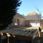 Framing up floor joists with hangers