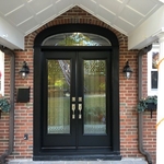 Arch top French door