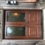 French Door in a rustic home