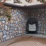 Rear patio wall
