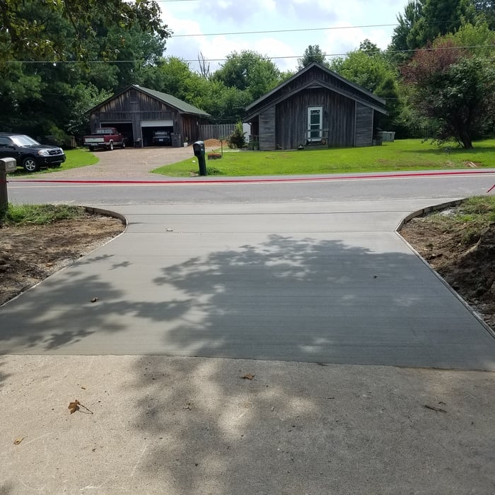 New driveway entrance!