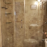 frameless fixed panel and Door