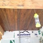Completed porch entryway ceiling area.
