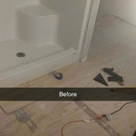 Before the flooring was installed
