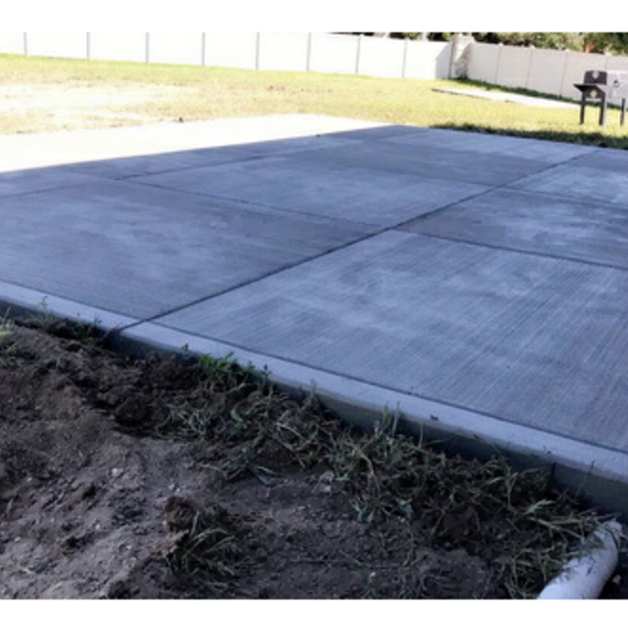 Patio With Finished Slab