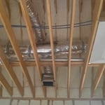 Open Cell Spray Foam Insulation Installed In Attic