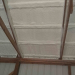 Closed Cell Insulation Sprayed Against Roof Deck