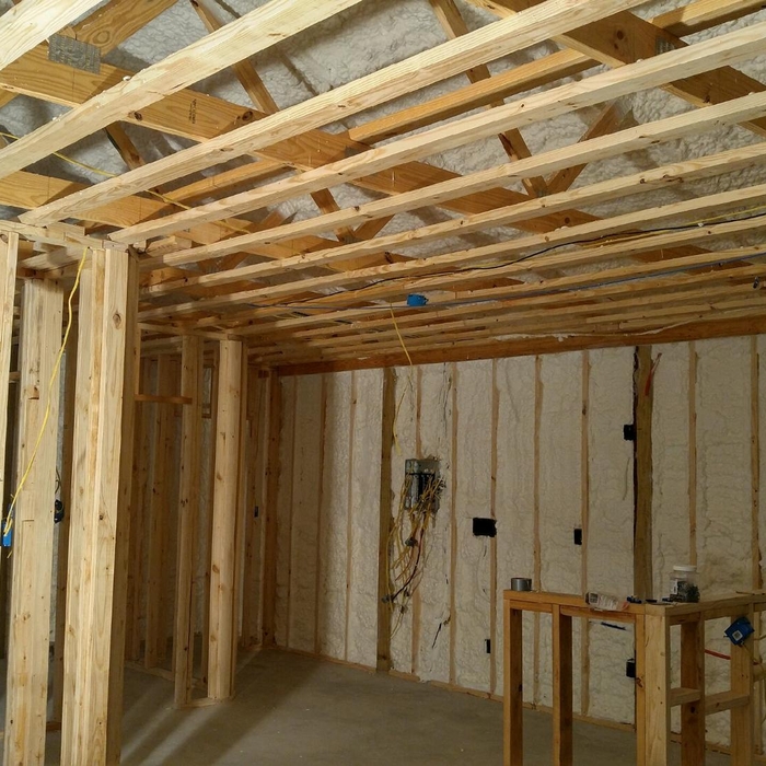 Spray Foamed Barn-O-Minium