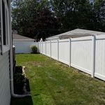 White Vinyl Fence