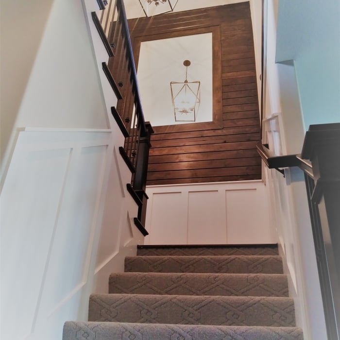 stairs and mirror