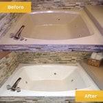 Before and After with Jacuzzi Tub