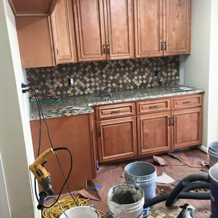 kitchen back-splash after