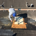 Replacing damaged decking