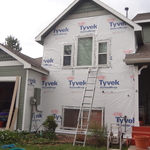 Siding Removed