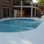 After repairs we lay the base coat.
