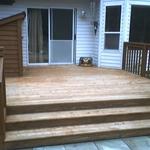 Deck Staining in Edmonds - Before