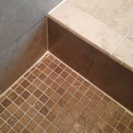 New caulking & sealed grout
