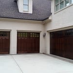 Stained Wood Carriage House Doors