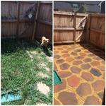 before and after flagstone