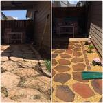 before and after flagstone