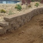 custom curved retaining wall