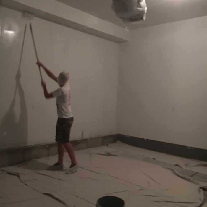 Garage walls and ceiling
